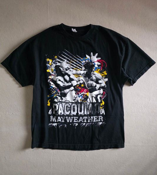 Manny Pacman Pacquiao vs Floyd Money Mayweather Jr. Boxing Fight Tshirt Tee XXL