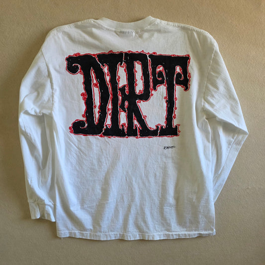 Alice In Chains Dirt 4-sided Print Long Sleeve Tshirt White Large