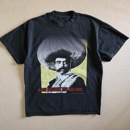 Rage Against The Machine Emiliano Zapata Double-sided Tshirt XL Faded Black