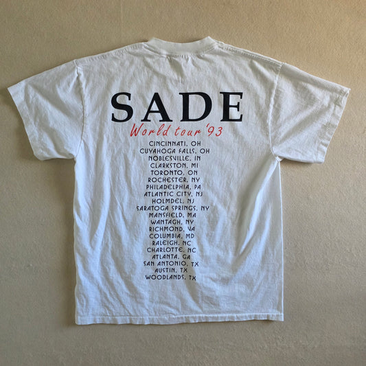 Sade Portrait Big Print Vintage-Style Tour Tee Tshirt L Large