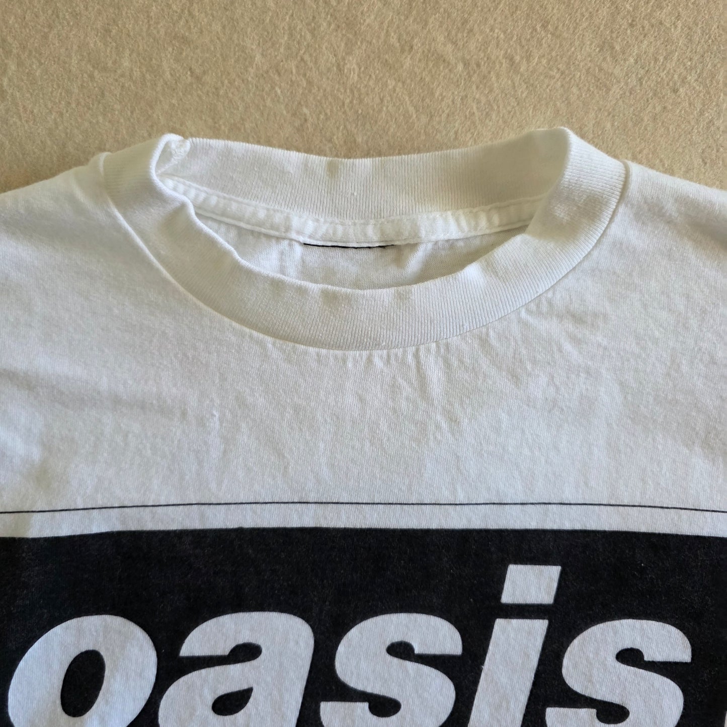 Oasis What's The Story Morning Glory Tour Tshirt L Washed White