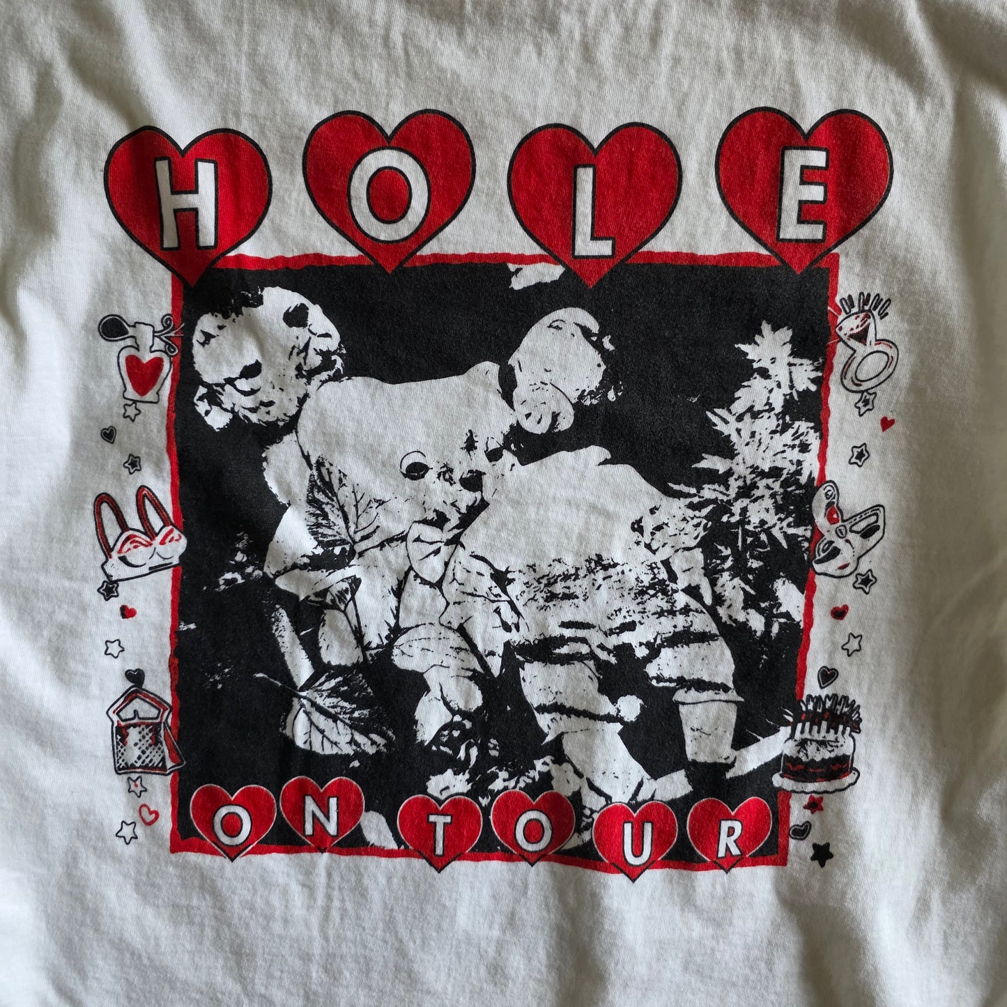 Hole Courtney Love Tour Tshirt XL White