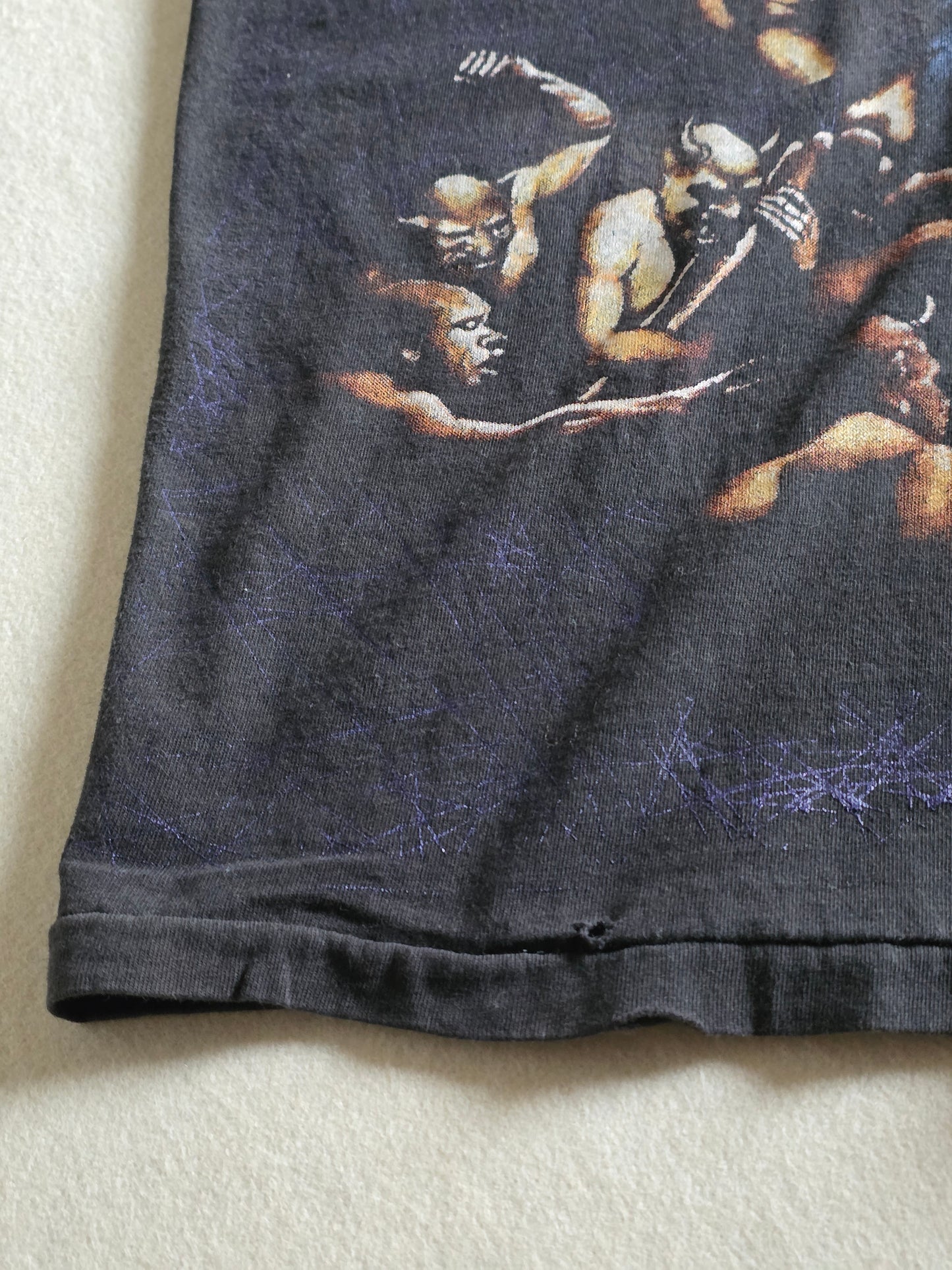 Megadeth Destroyed Overprint Tee Tshirt Distressed XL