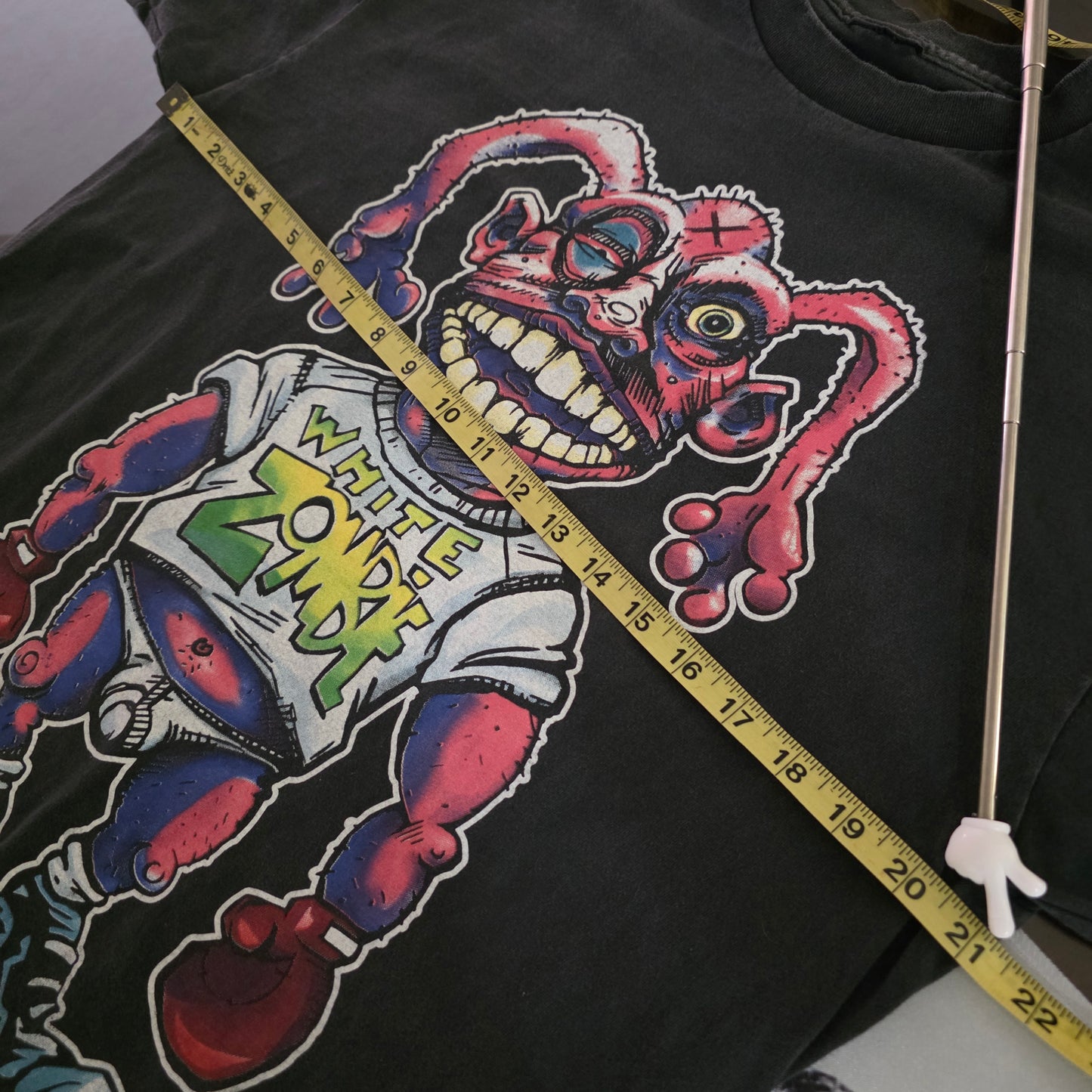 White Zombie Astrocreep 2000 More Human Than Human Faded Black Tshirt Tee Large