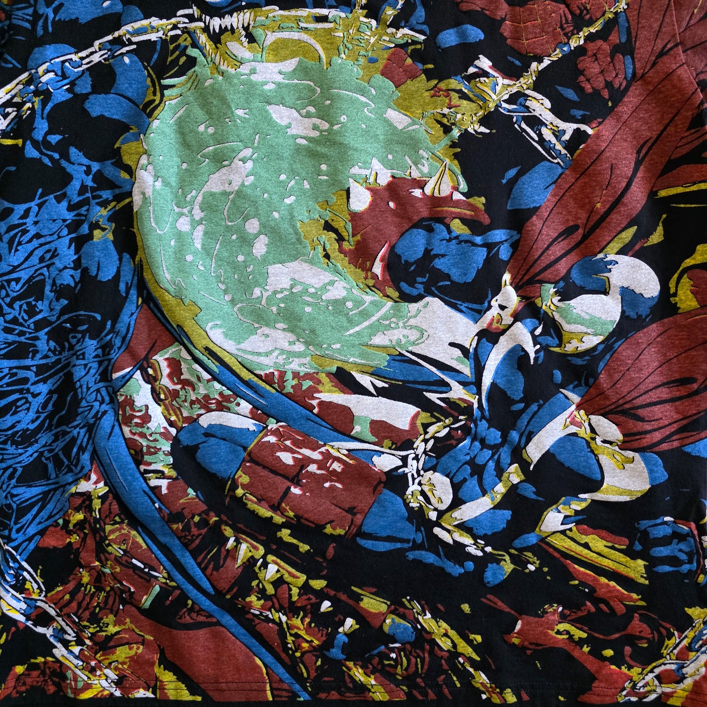Spawn Spiderman Venom Mashup Overprint AOP All Over Print Tshirt Tee Large