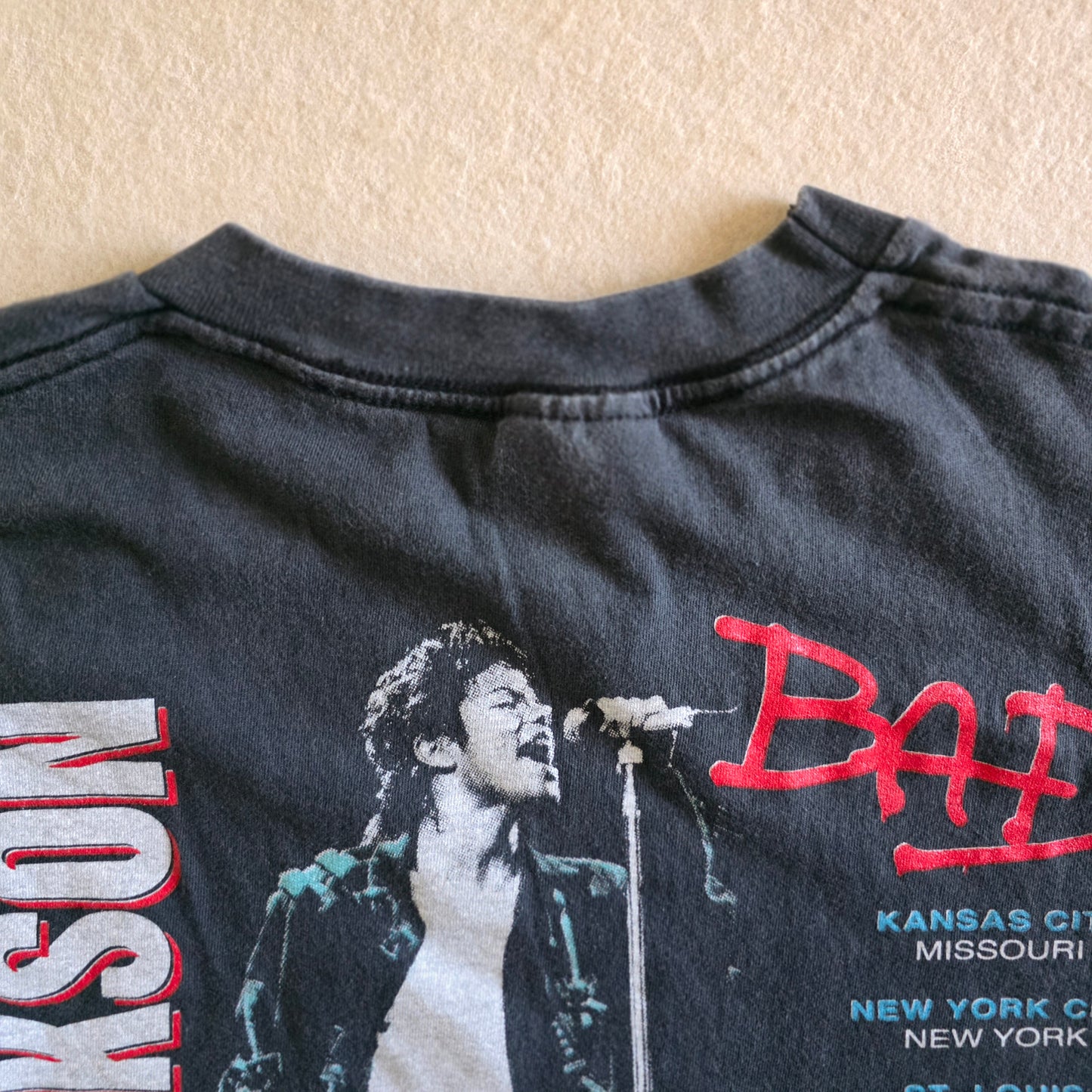 Michael Jackson Bad Double-sided Print Tee Tshirt XL