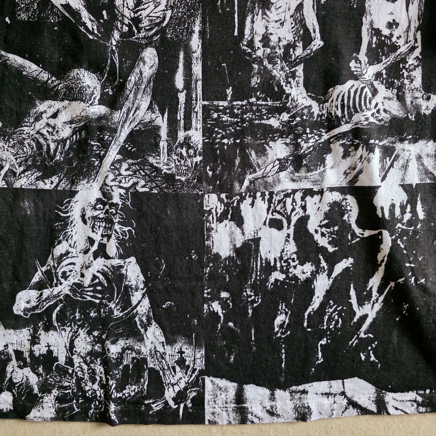 Cannibal Corpse Overprint All Over Print Tee Tshirt XL Upcycled