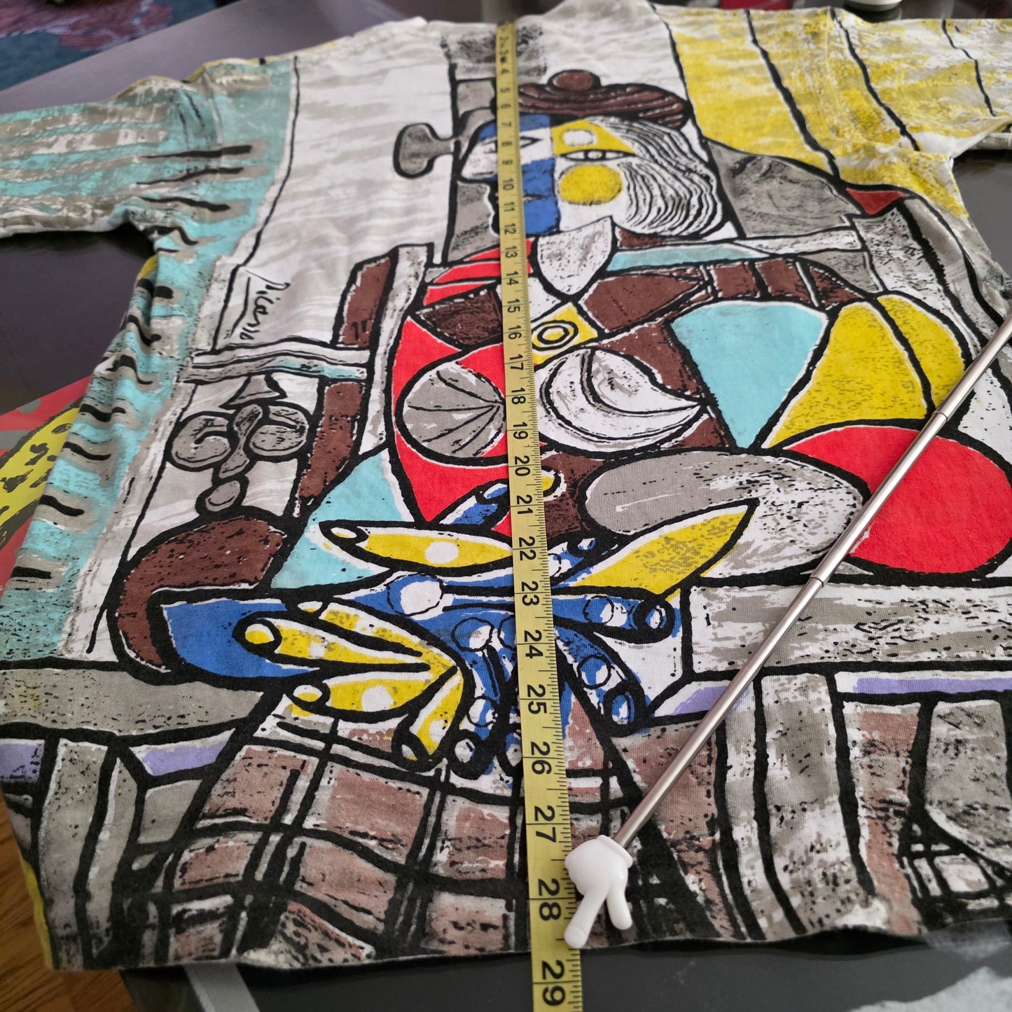 Rare Pablo Picasso All Over Print Graphic Tee L