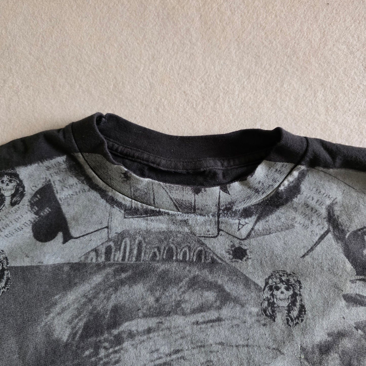 Guns N Roses GNR Overprint All Over Print Graphic Tee Tshirt XL