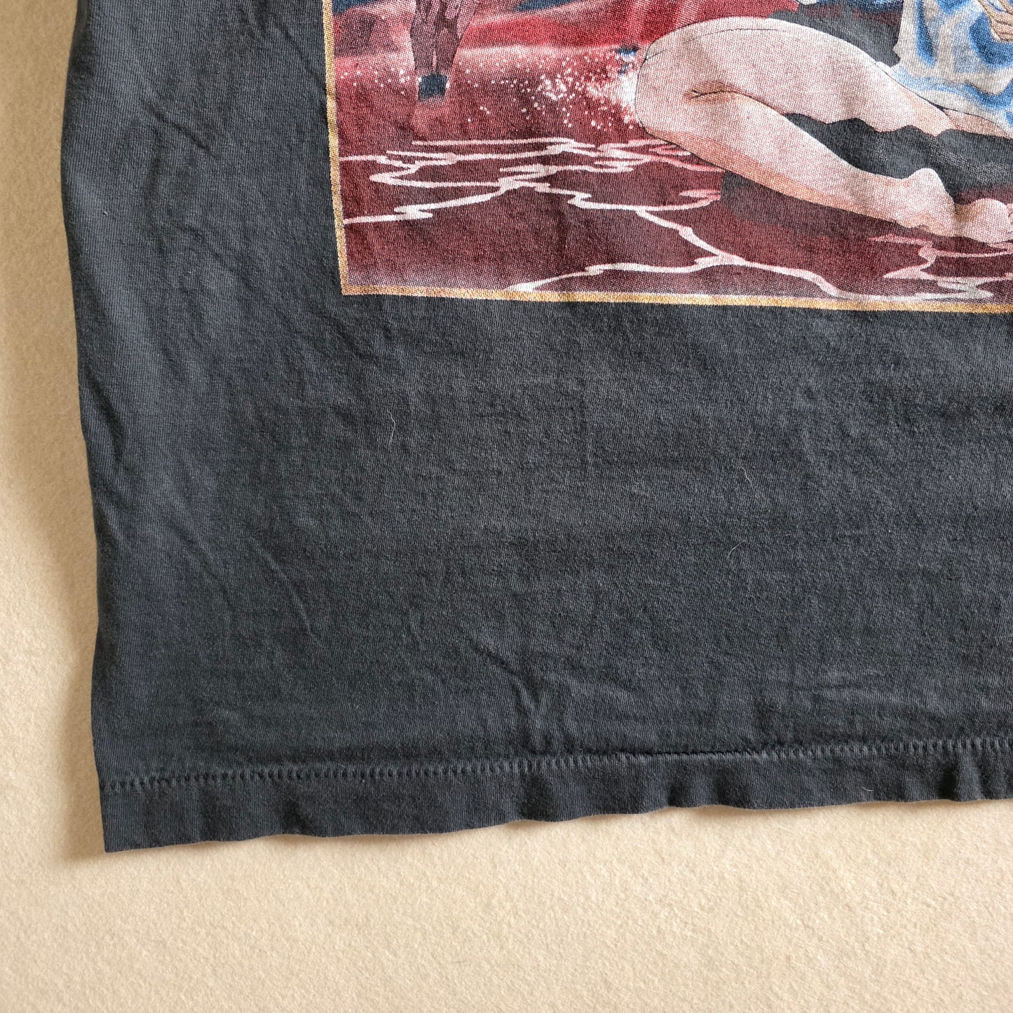 Neon Genesis Evangelion Double-sided Faded Black Graphic Retro Tshirt Tee XL