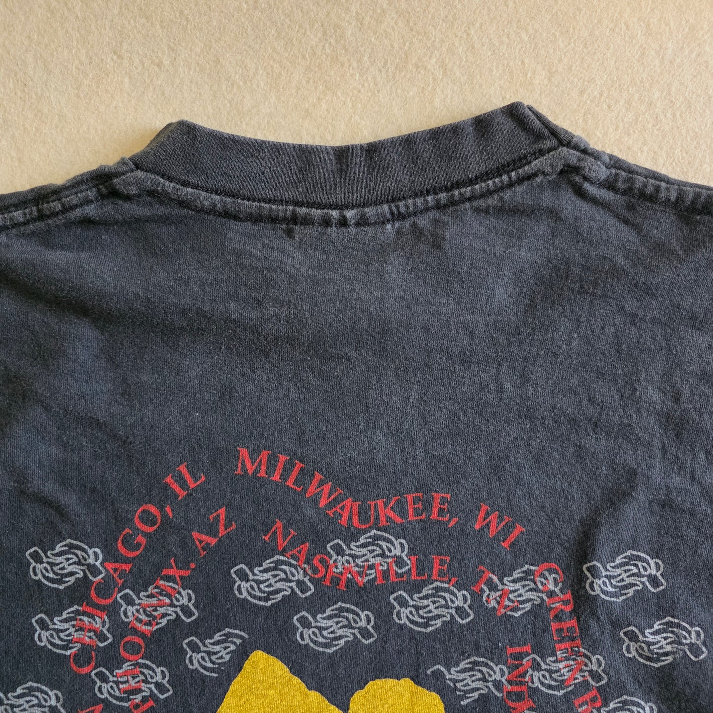 Soundgarden Badmotorfinger 1991 Tour Print Tshirt Faded Black XL
