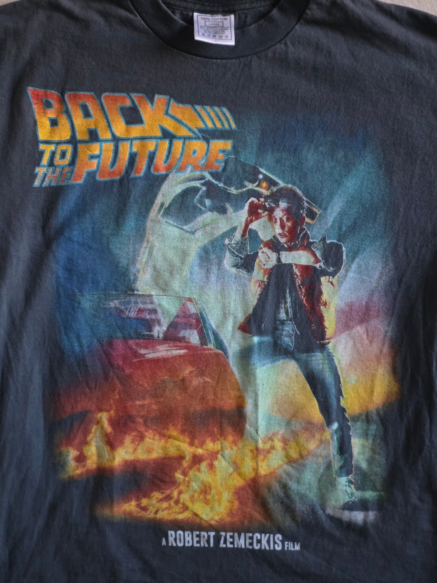 Back To The Future Double-sided Print Movie Tee Tshirt L Large