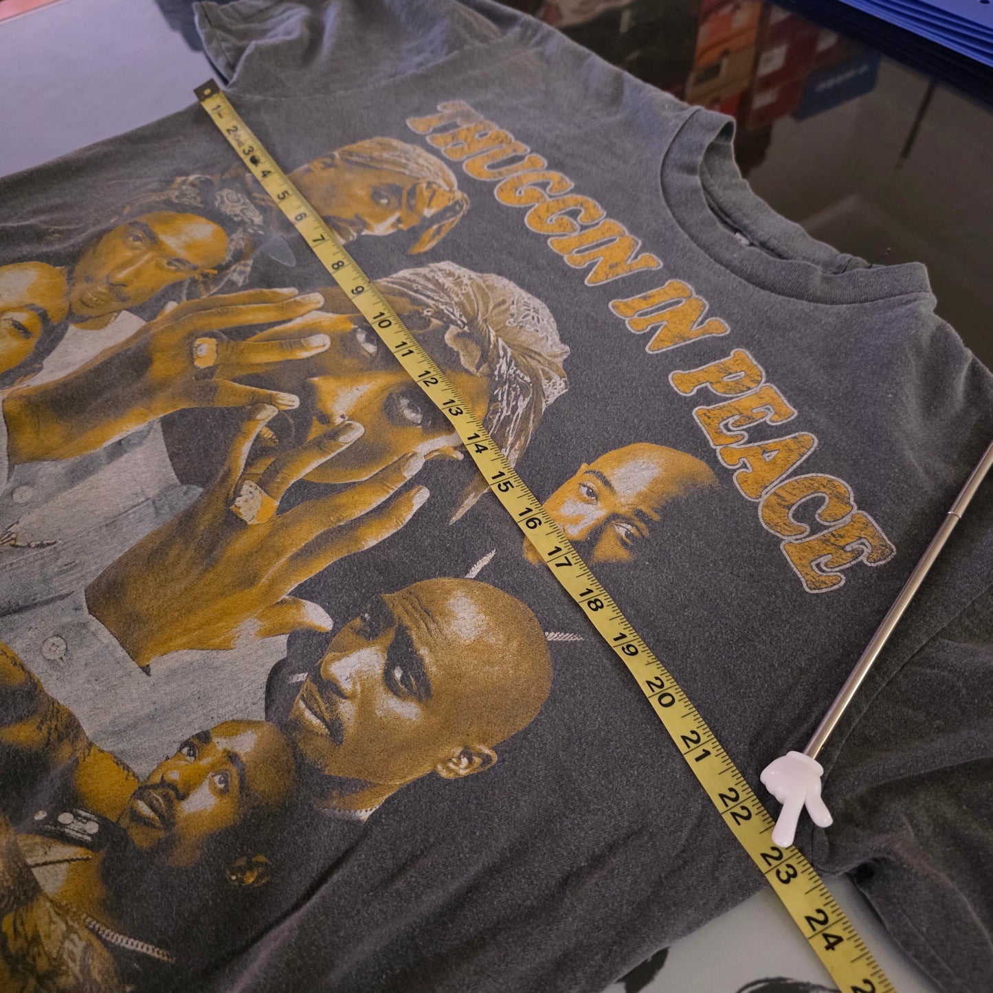 2Pac Tupac Shakur Big Print Vintage-Style Graphic Tee Tshirt XL