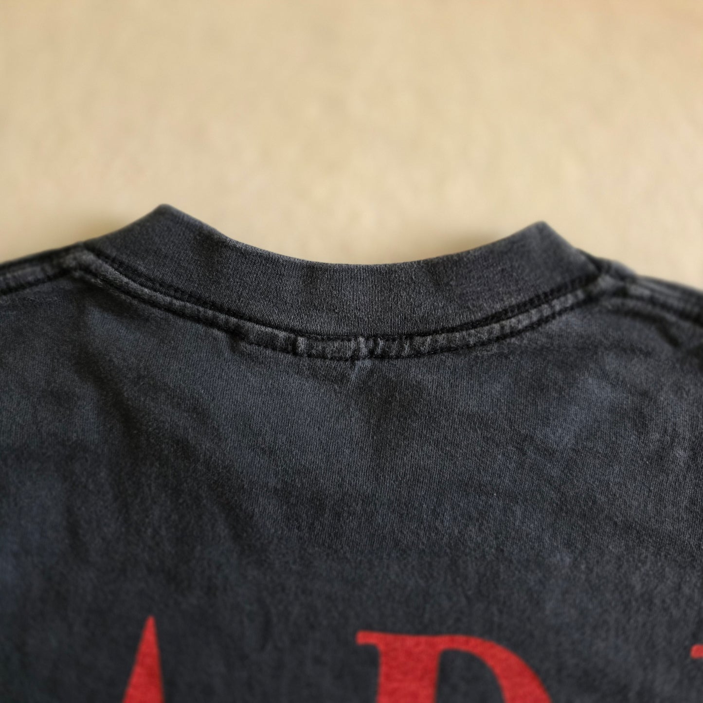 Sade Portrait Big Print Double-sided Tshirt Faded Black Large