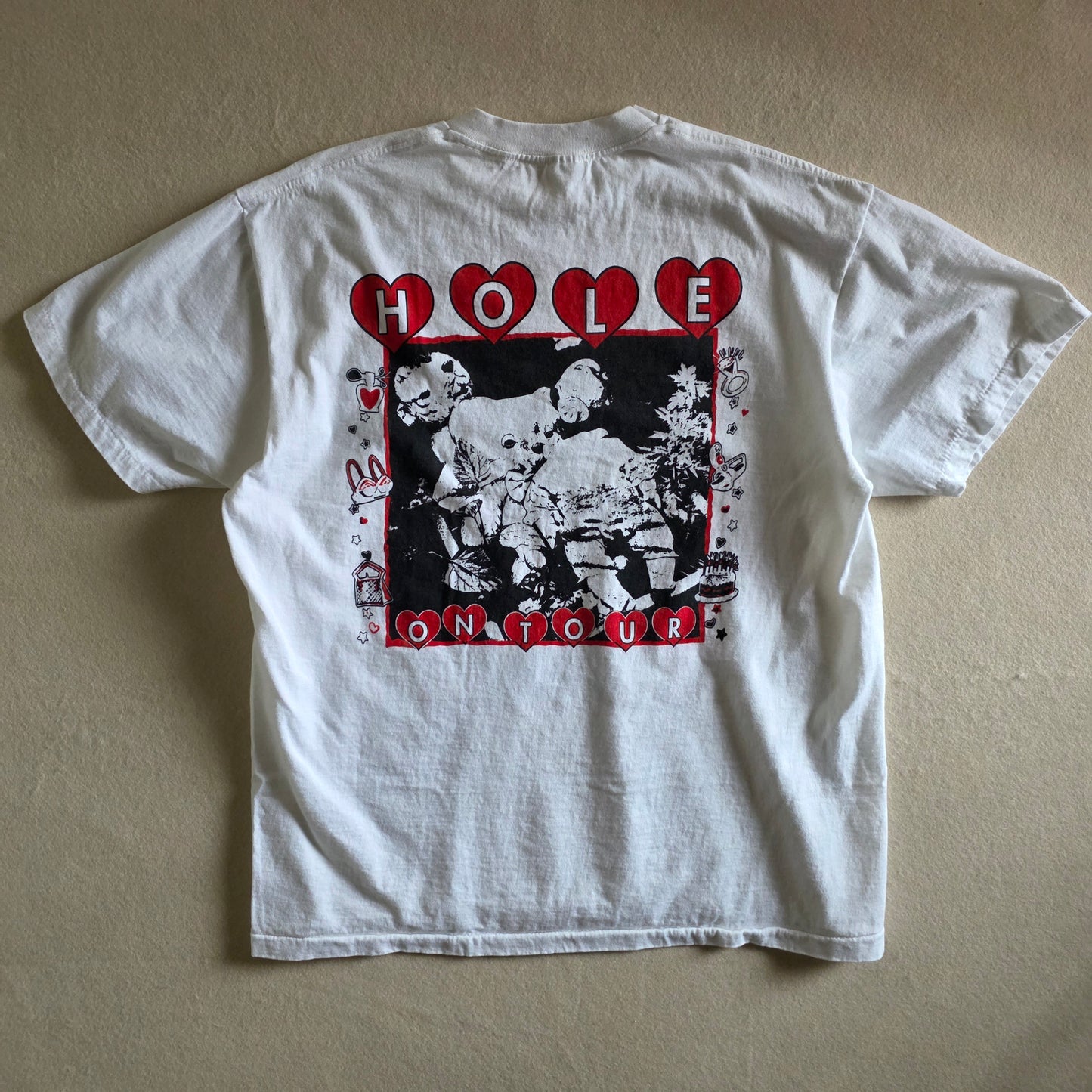 Hole Courtney Love Tour Tshirt XL White