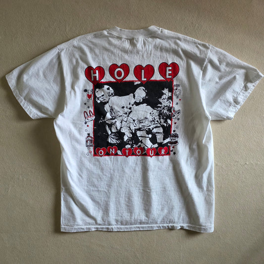 Hole Courtney Love Tour Tshirt XL White