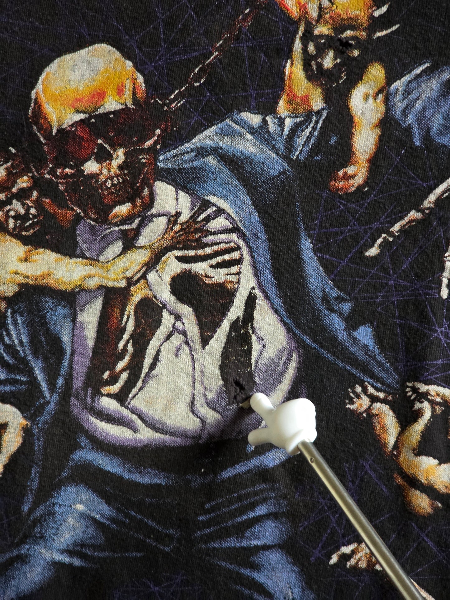 Megadeth Destroyed Overprint Tee Tshirt Distressed XL