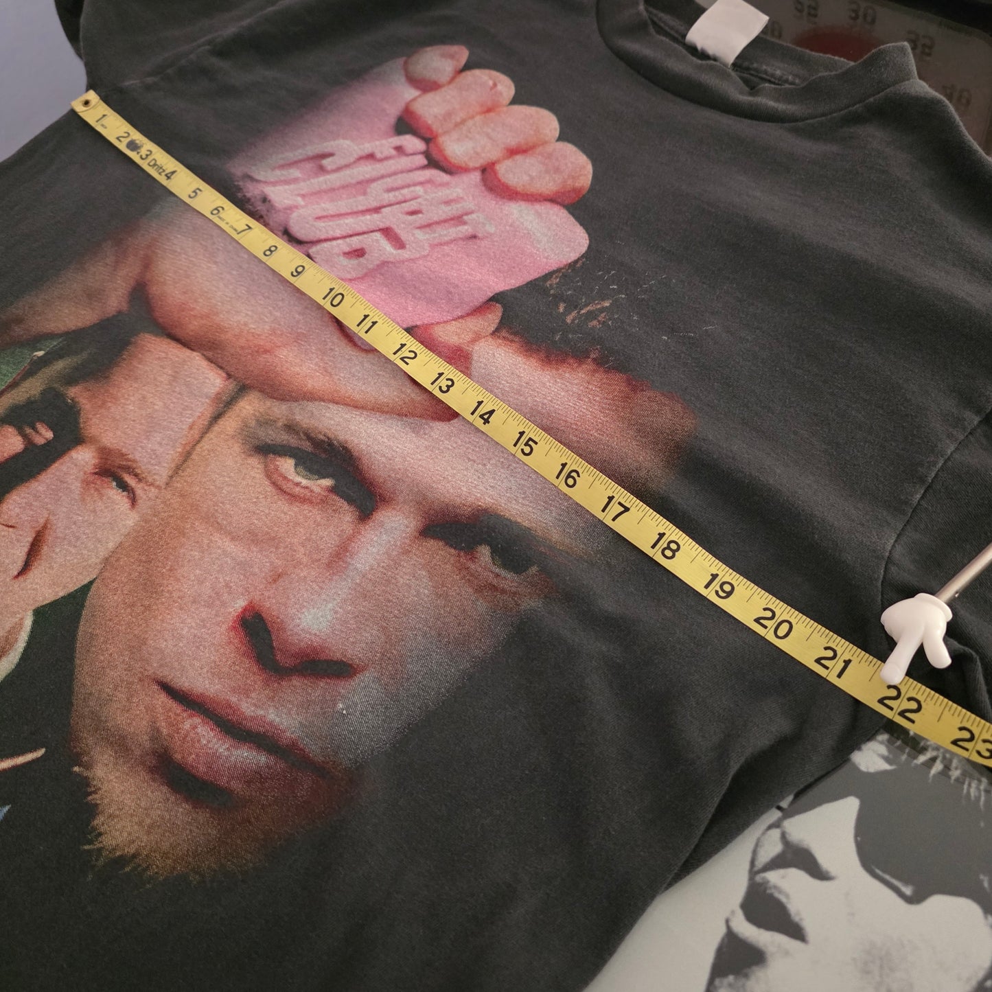 Fight Club Brad Pitt Edward Norton Enzyme Washed Long Sleeve Movie Tshirt Faded