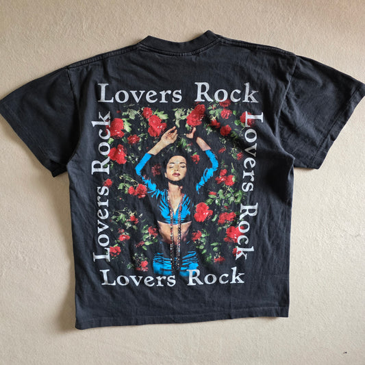 Sade Lovers Rock Big Print Tshirt Faded Black L Large