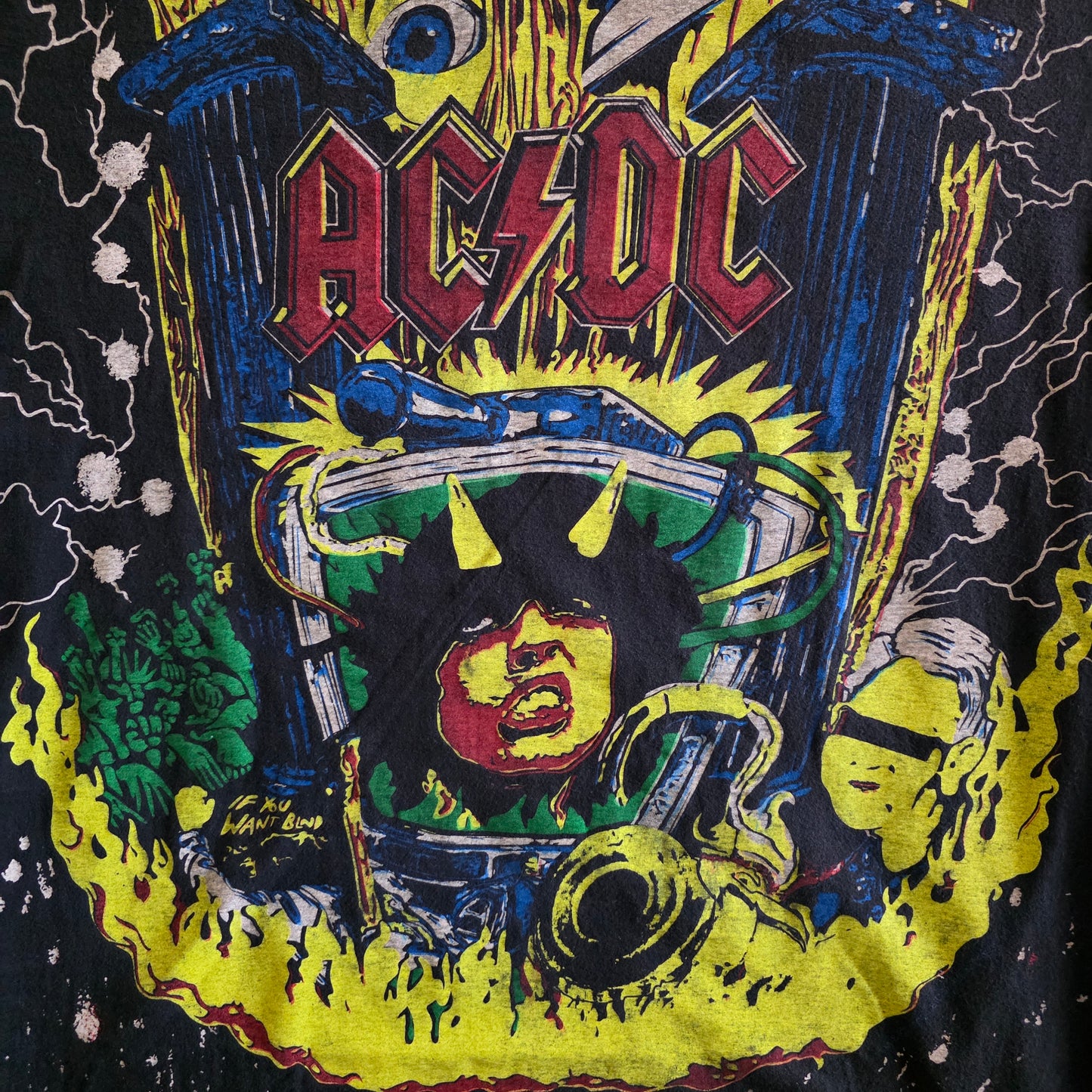 ACDC Overprint All Over Print Tee XL