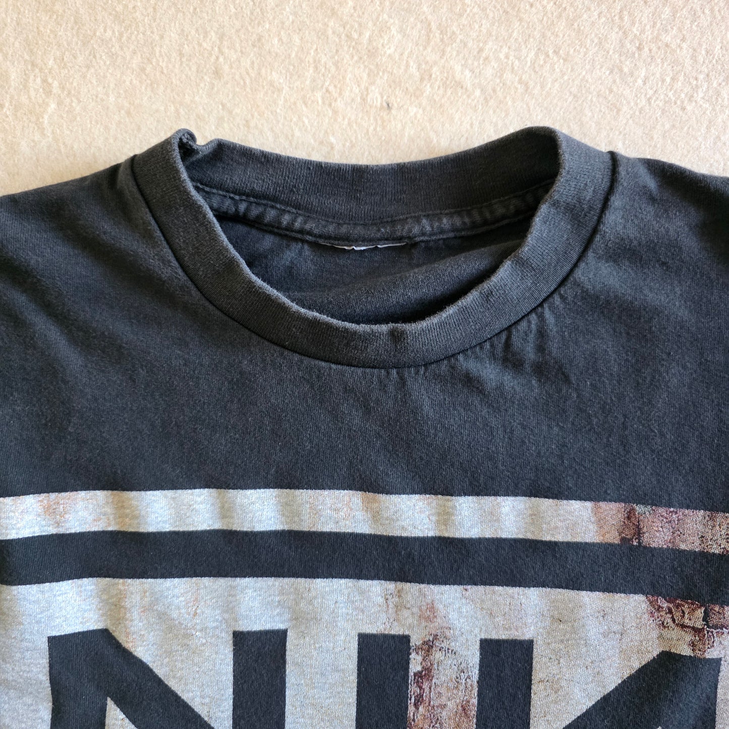 Nine Inch Nails The Downward Spiral 4-sided Print Long Sleeve Tshirt Faded Large