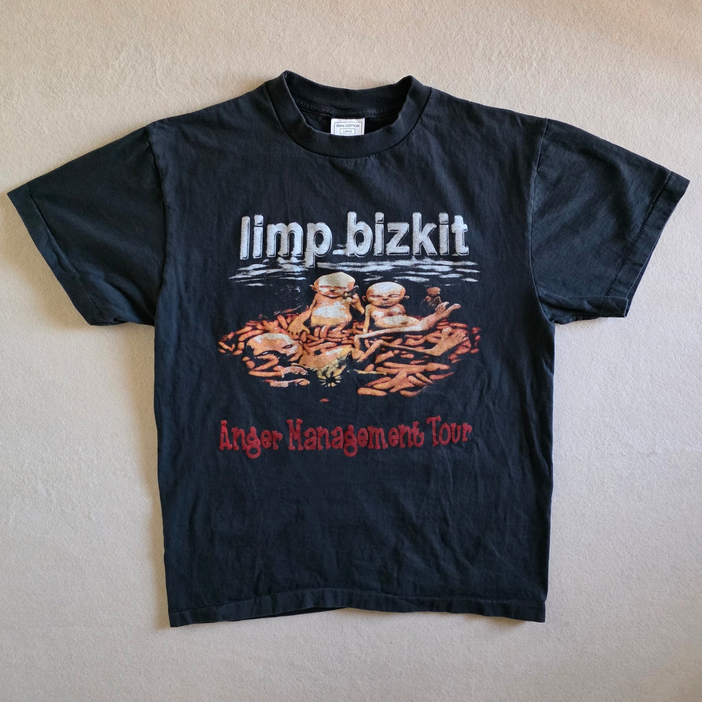 Limp Bizkit Eminem Papa Roach Anger Management Tour Tee Tshirt L Faded