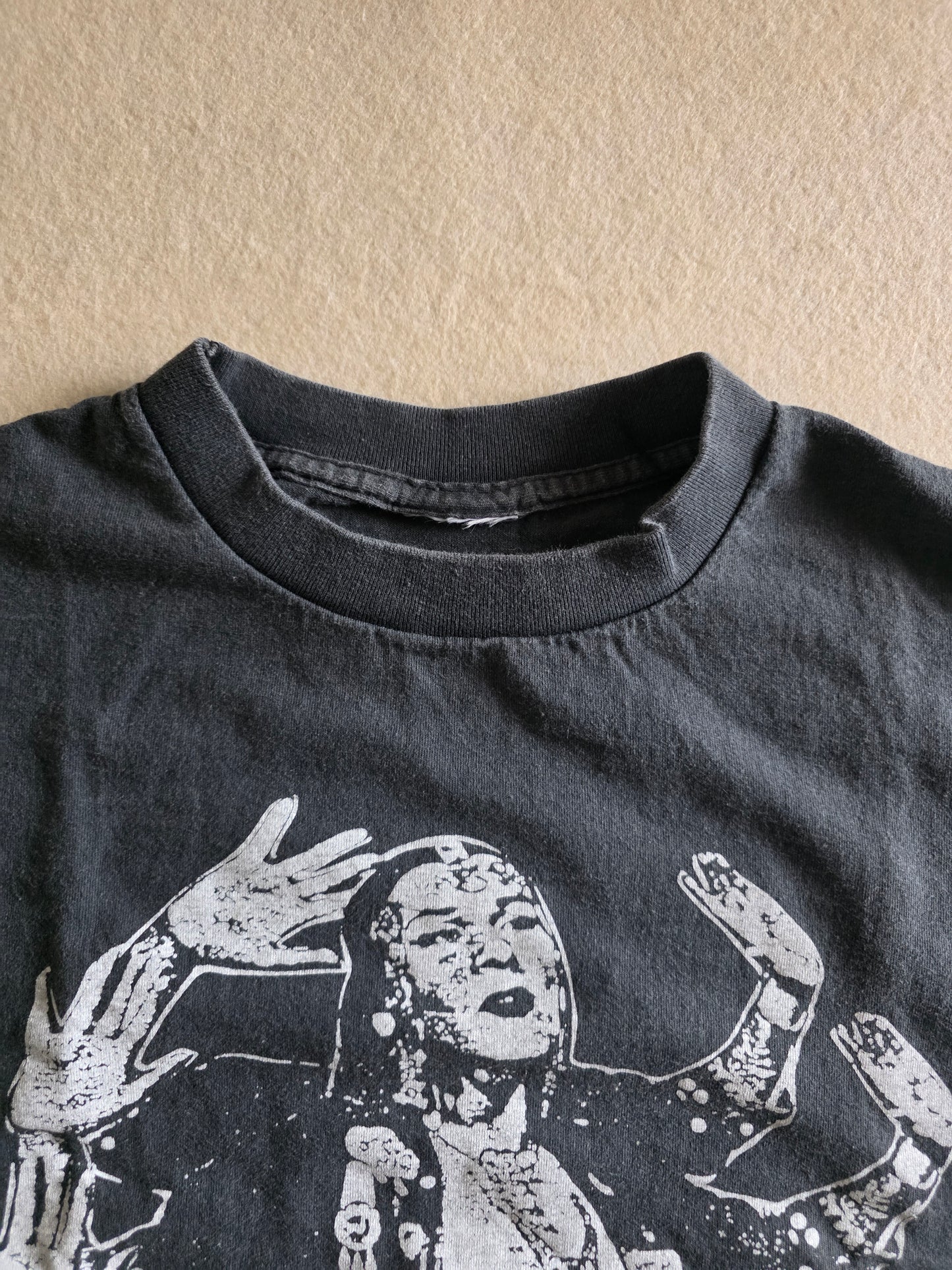 Soundgarden  Summer Tour Vintage-Style Tee Tshirt XL Faded Black