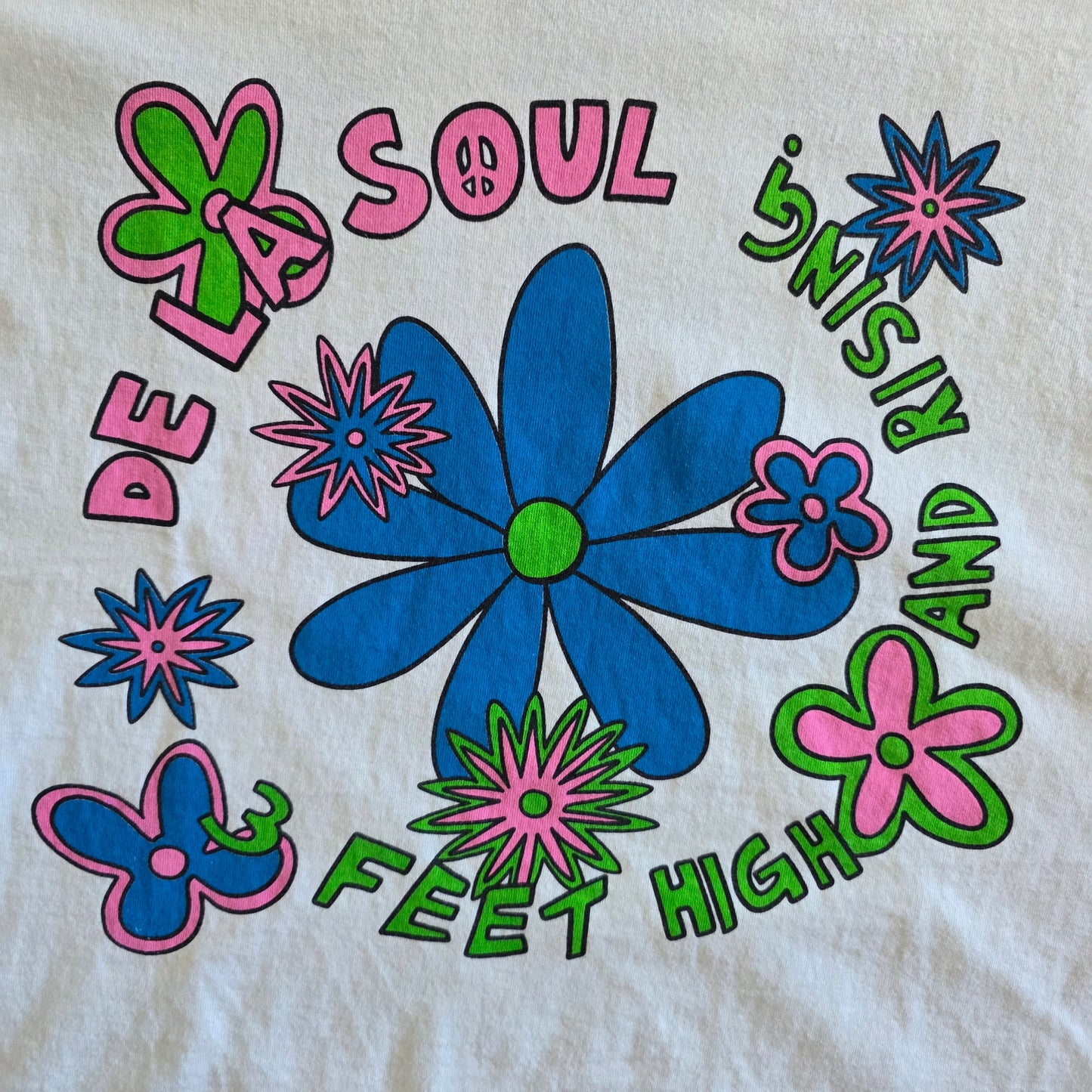 De La Soul Graphic Tee Tshirt XL Washed White