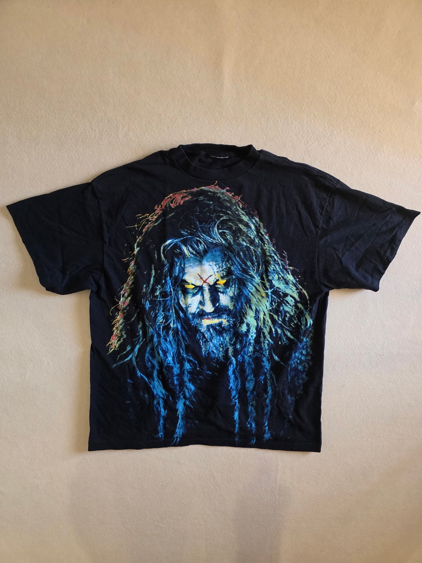 Rob Zombie Portrait Overprint Tee Tshirt