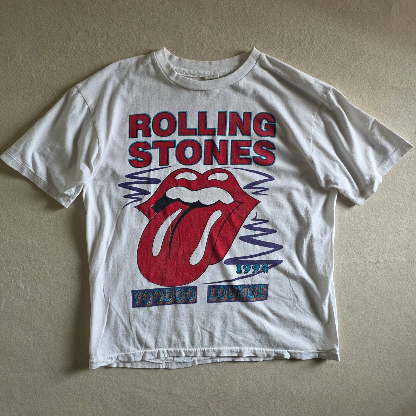 The Rolling Stones Voodoo Lounge Tour Tee Tshirt XL White