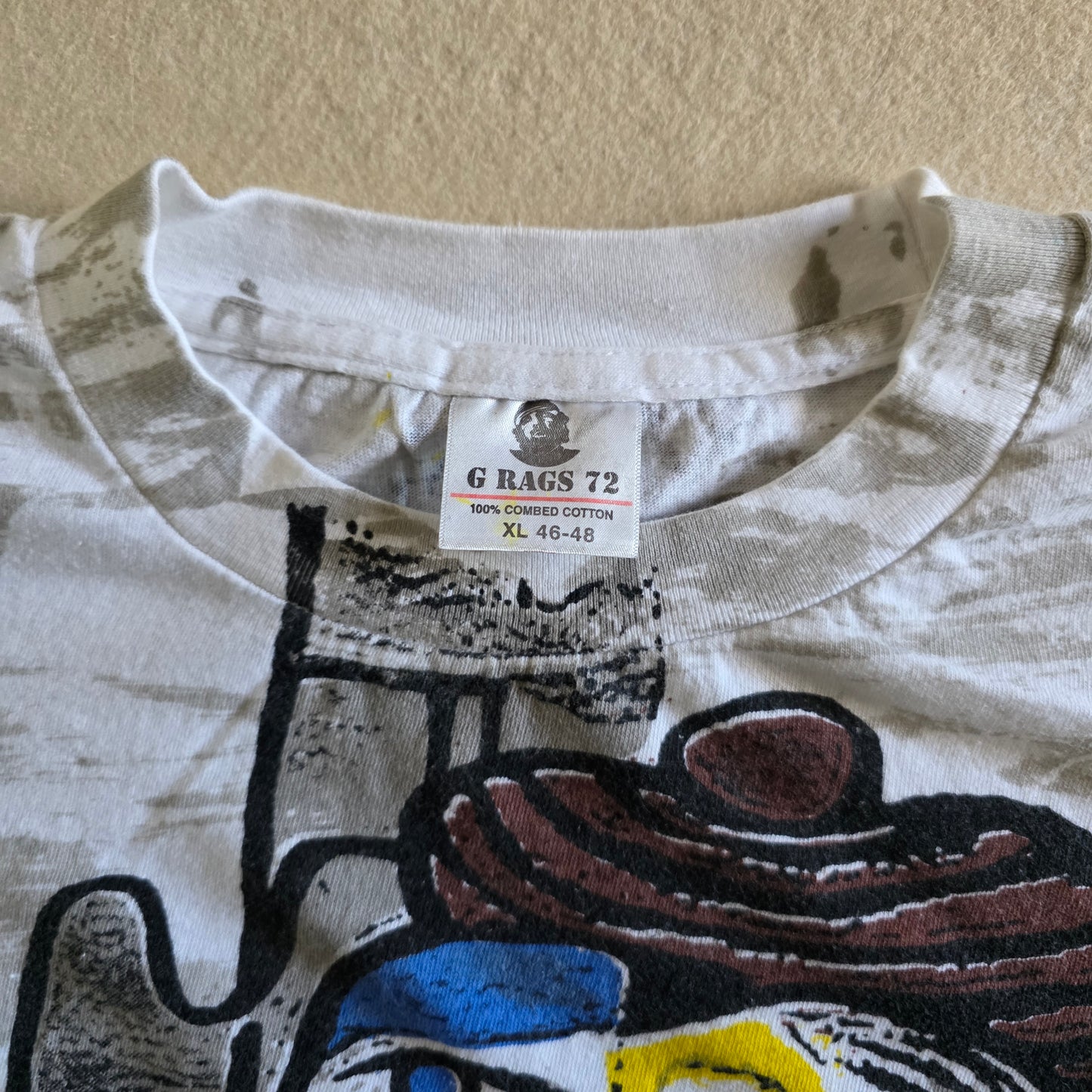 Rare Pablo Picasso All Over Print Graphic Tee XL