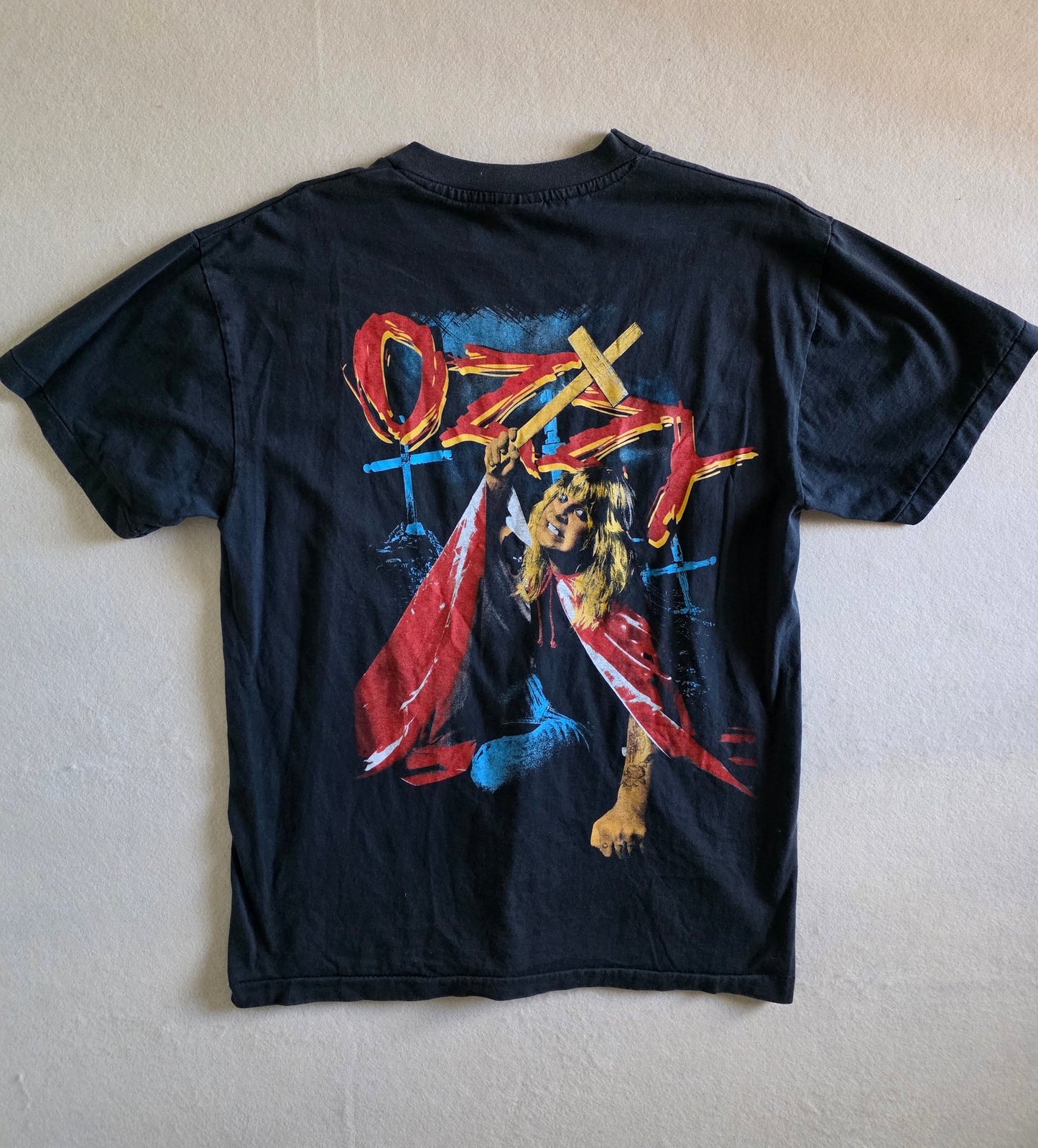 Ozzy Osbourne Retro Graphic Double-sided Tee Large