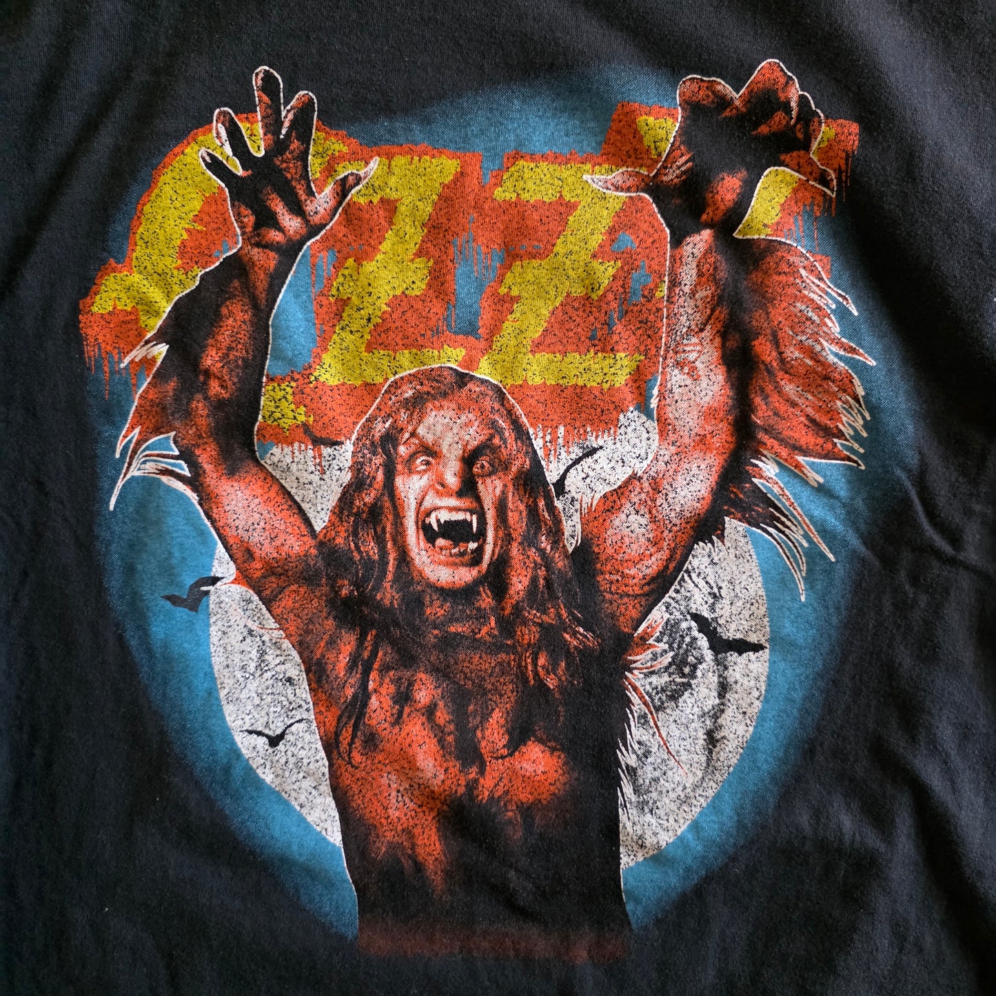 Ozzy Osbourne Big Print Vintage-Style Graphic Tee