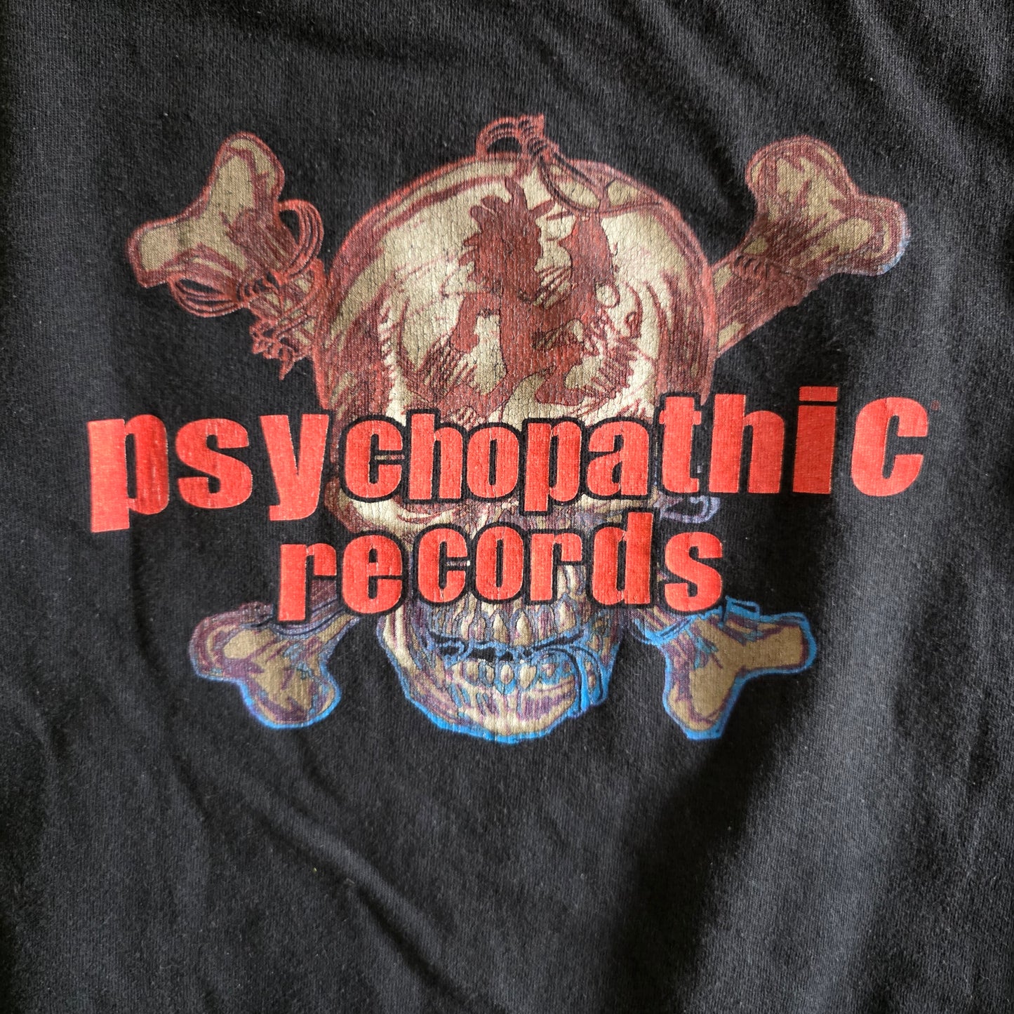 Insane Clown Posse ICP Anvil Tee Tshirt Medium Faded Black Cut Off