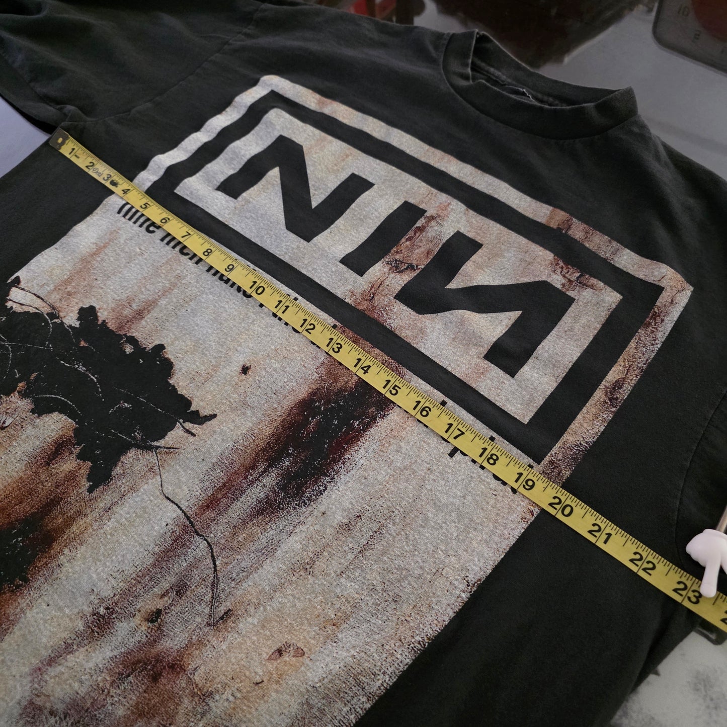 Nine Inch Nails The Downward Spiral 4-sided Print Long Sleeve Tshirt Faded XL