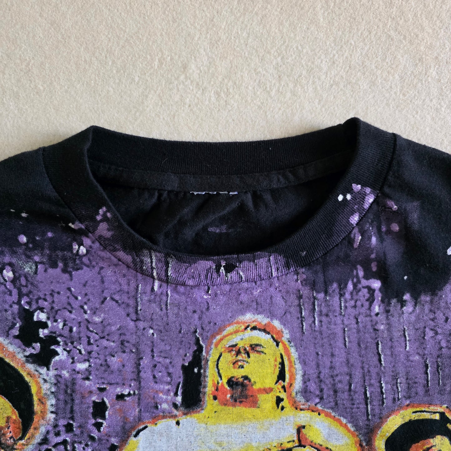 Pantera Overprint All Over Print Tee Tshirt XL Black