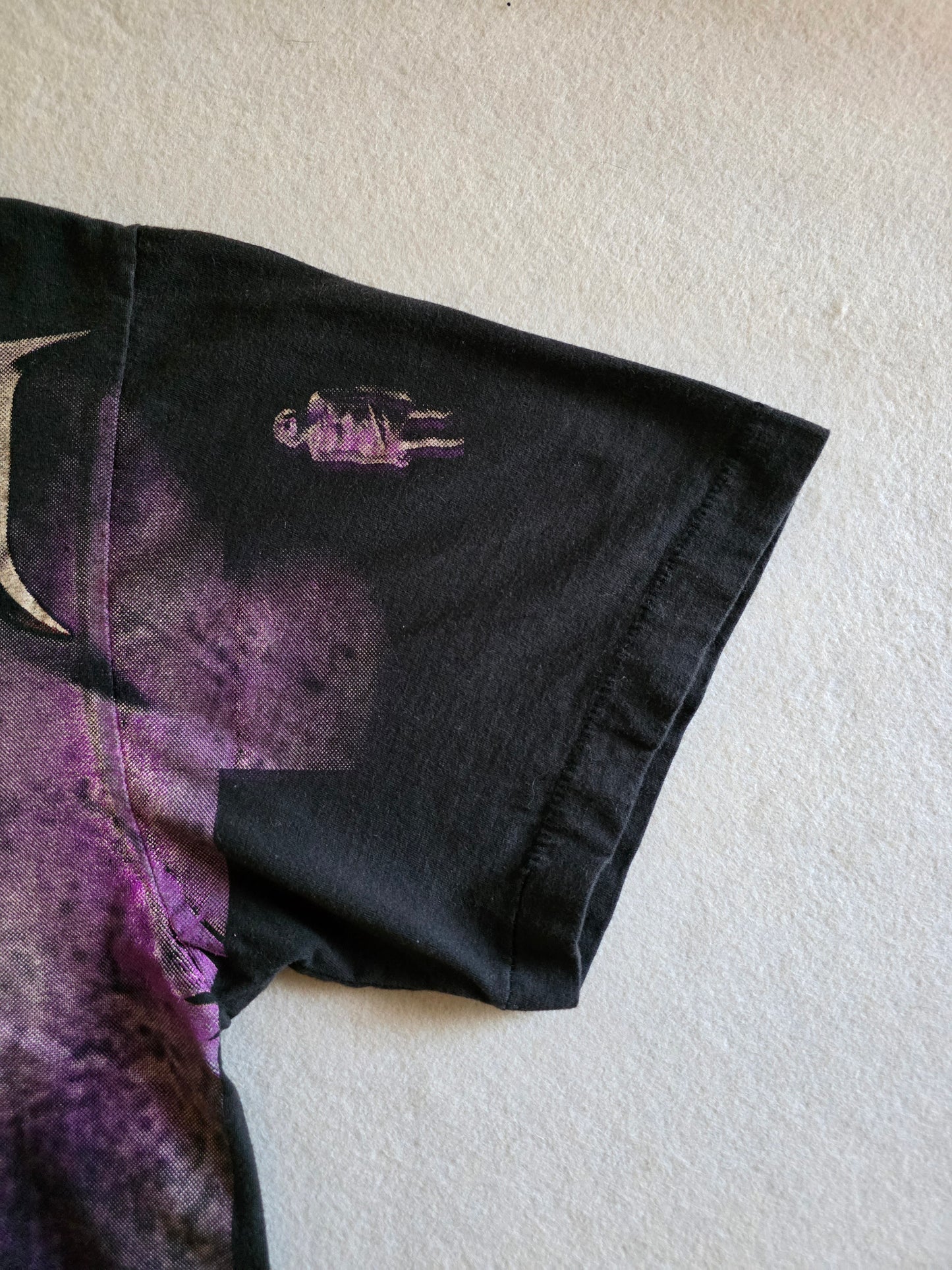 Megadeth Overprint All Over Print Vintage-Style Tee Tshirt Large