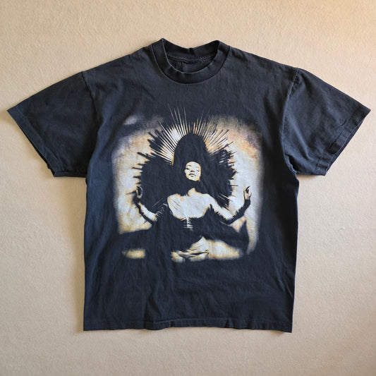Sade Summer Deluxe Enzyme-washed Graphic Tee Tshirt Large Faded Black