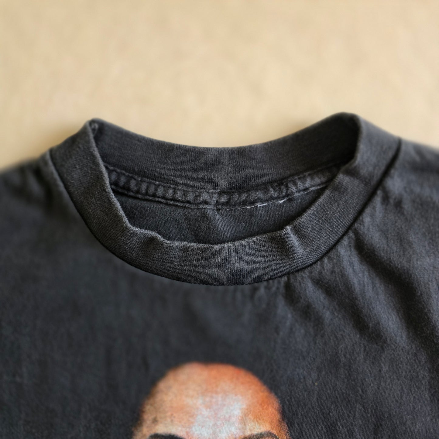 Sade Portrait Big Print Double-sided Tshirt Faded Black Large