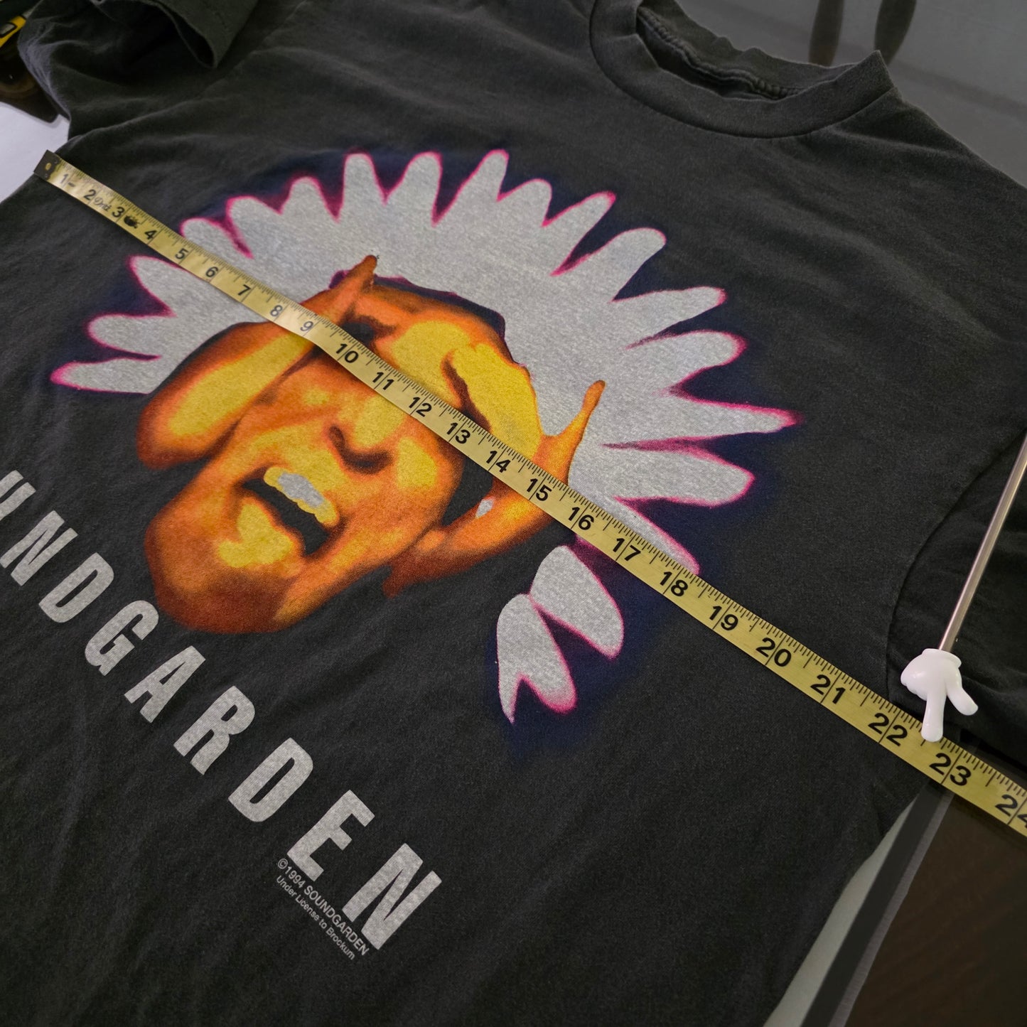 Soundgarden Black Hole Sun Double-sided Print Tshirt Faded Black XL