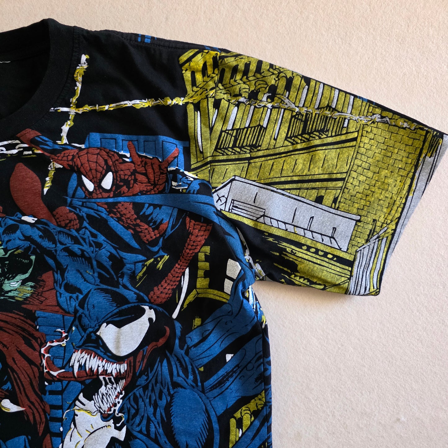 Spawn Spiderman Venom Mashup Overprint AOP All Over Print Tshirt Tee Large