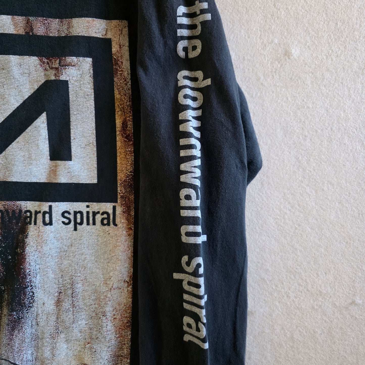 Nine Inch Nails The Downward Spiral 4-sided Print Long Sleeve Tshirt Faded Large