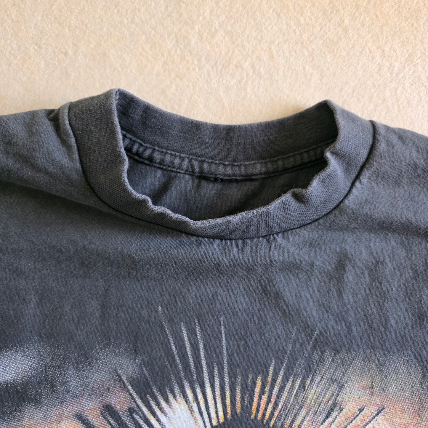 Sade Summer Deluxe Enzyme-washed Graphic Tee Tshirt XL Faded Black