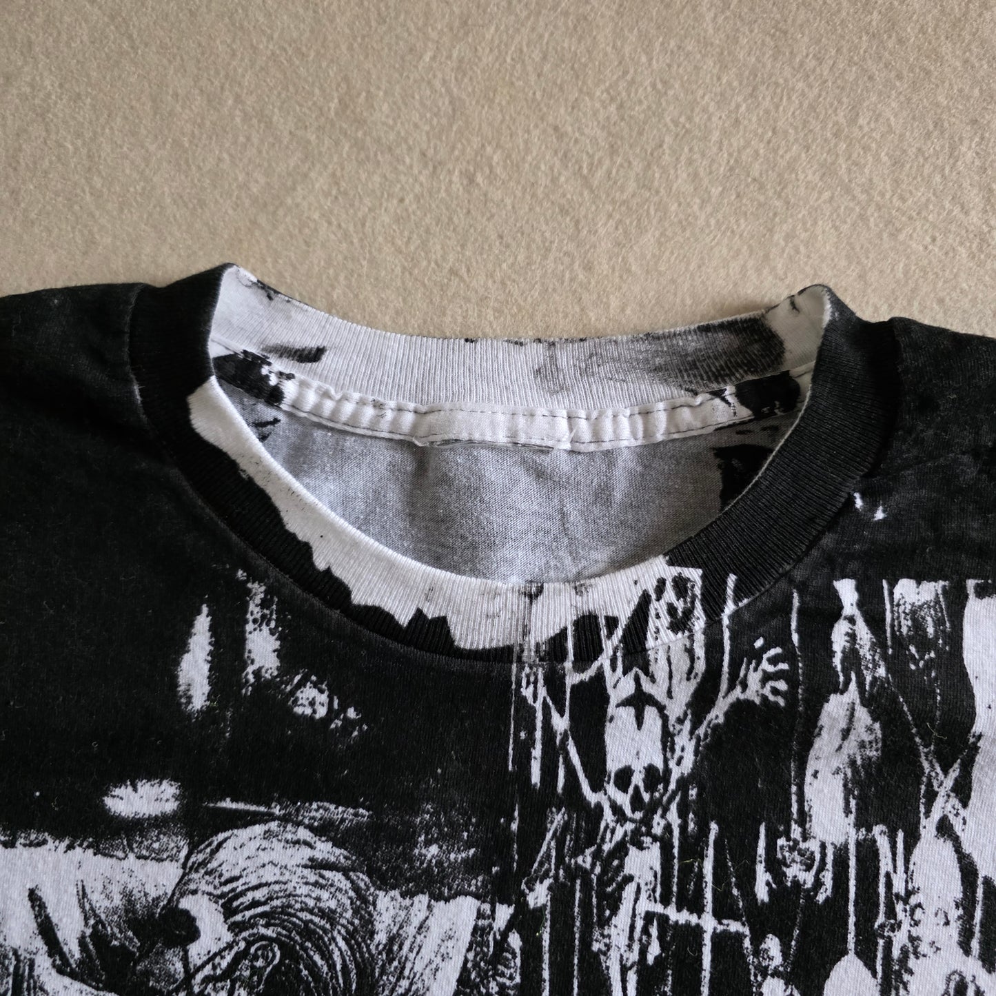 Cannibal Corpse Overprint All Over Print Tee Tshirt XL Upcycled