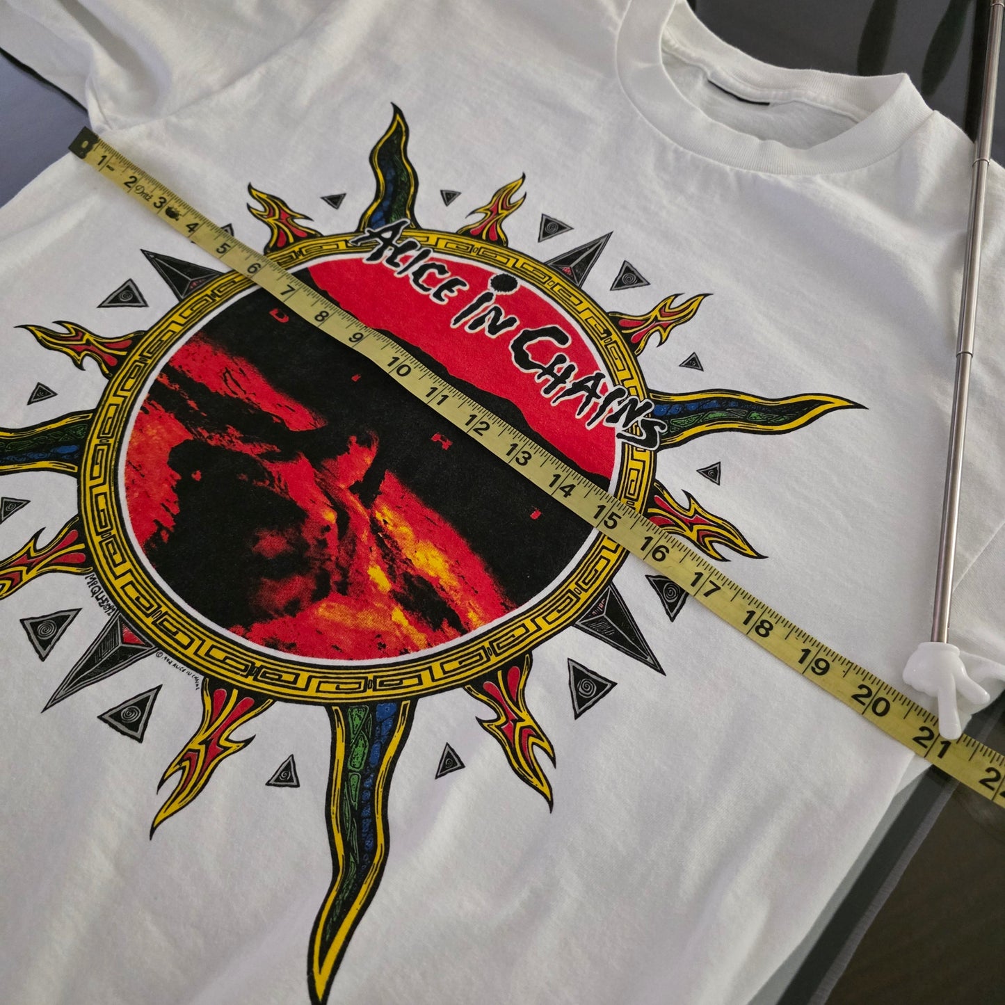 Alice In Chains Dirt 4-sided Print Long Sleeve Tshirt White Large