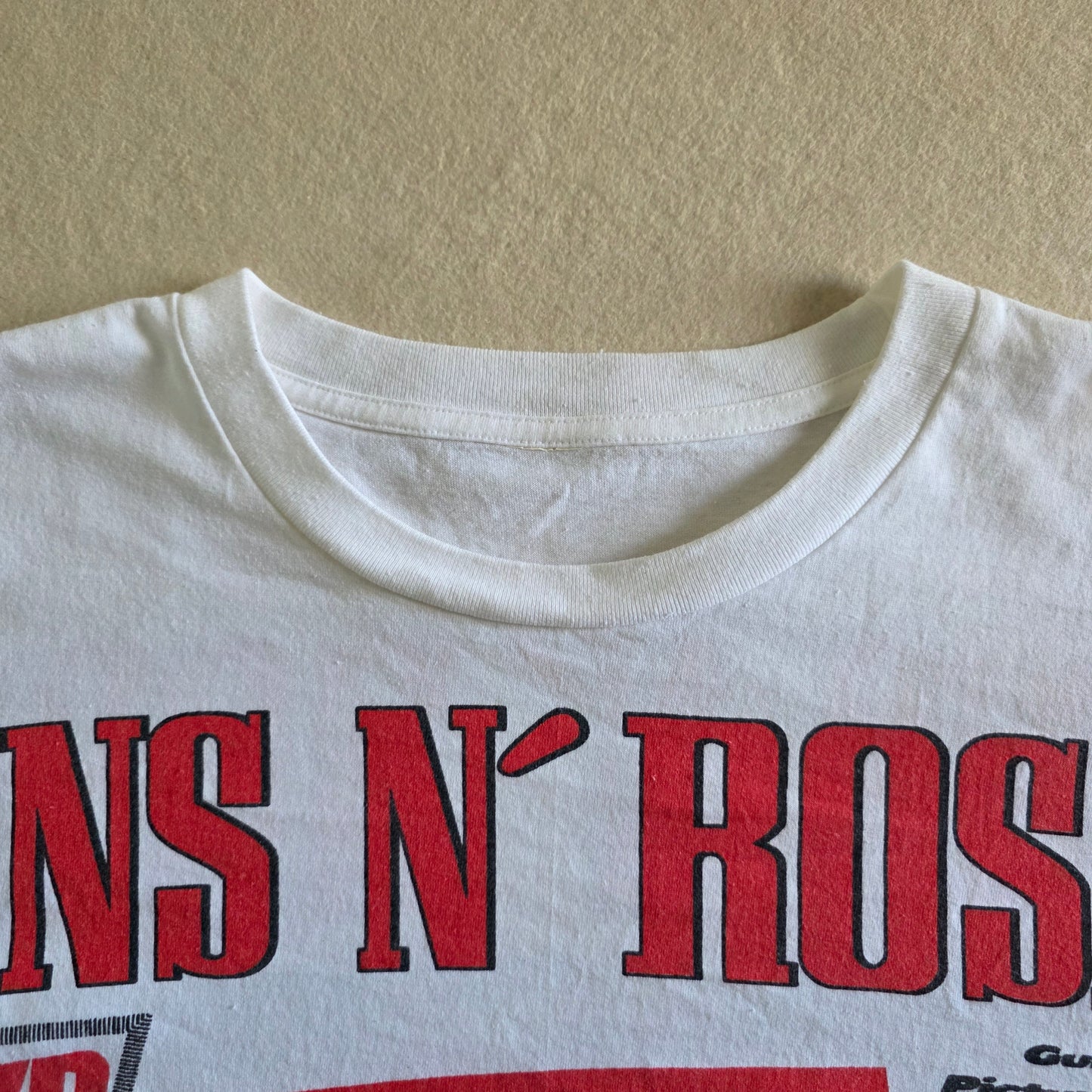 Guns N Roses GNR Newspaper Overprint All Over Print Tee Tshirt XXL