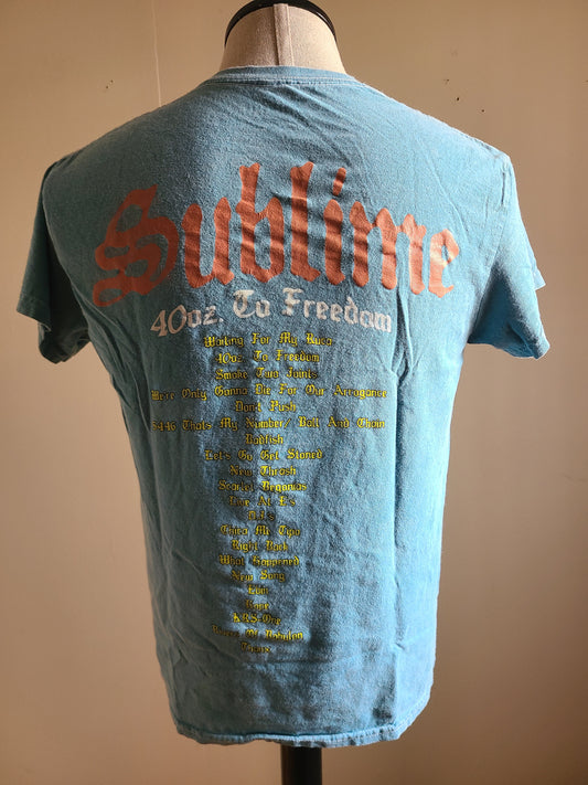Sublime 40 oz to Freedom Tshirt Tee Medium Faded Out Softened
