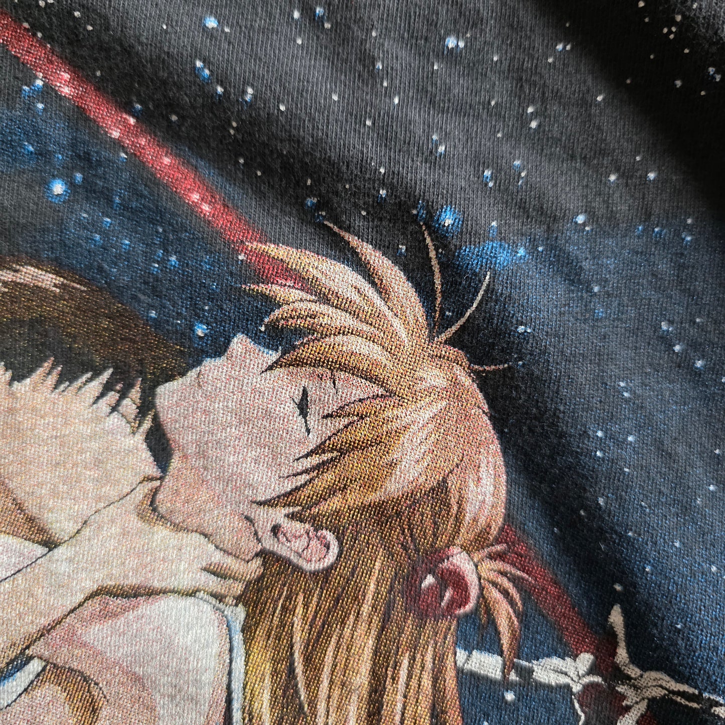 Neon Genesis Evangelion Double-sided Faded Black Graphic Retro Tshirt Tee XL