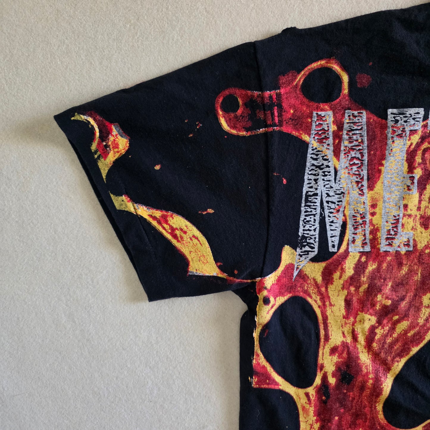 Metallica Load Album Cover Overprint Tee Tshirt Large