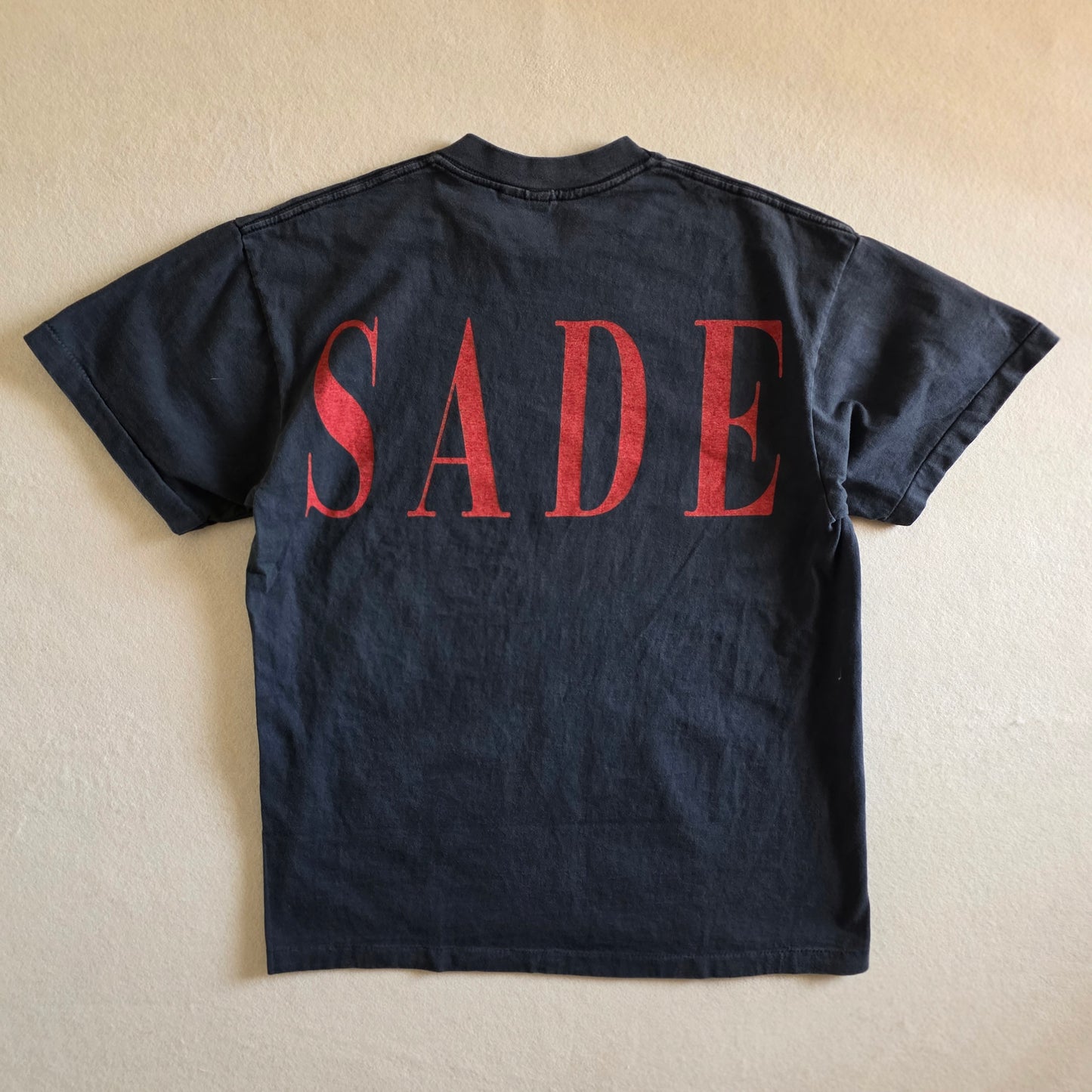Sade Portrait Big Print Double-sided Tshirt Faded Black Large